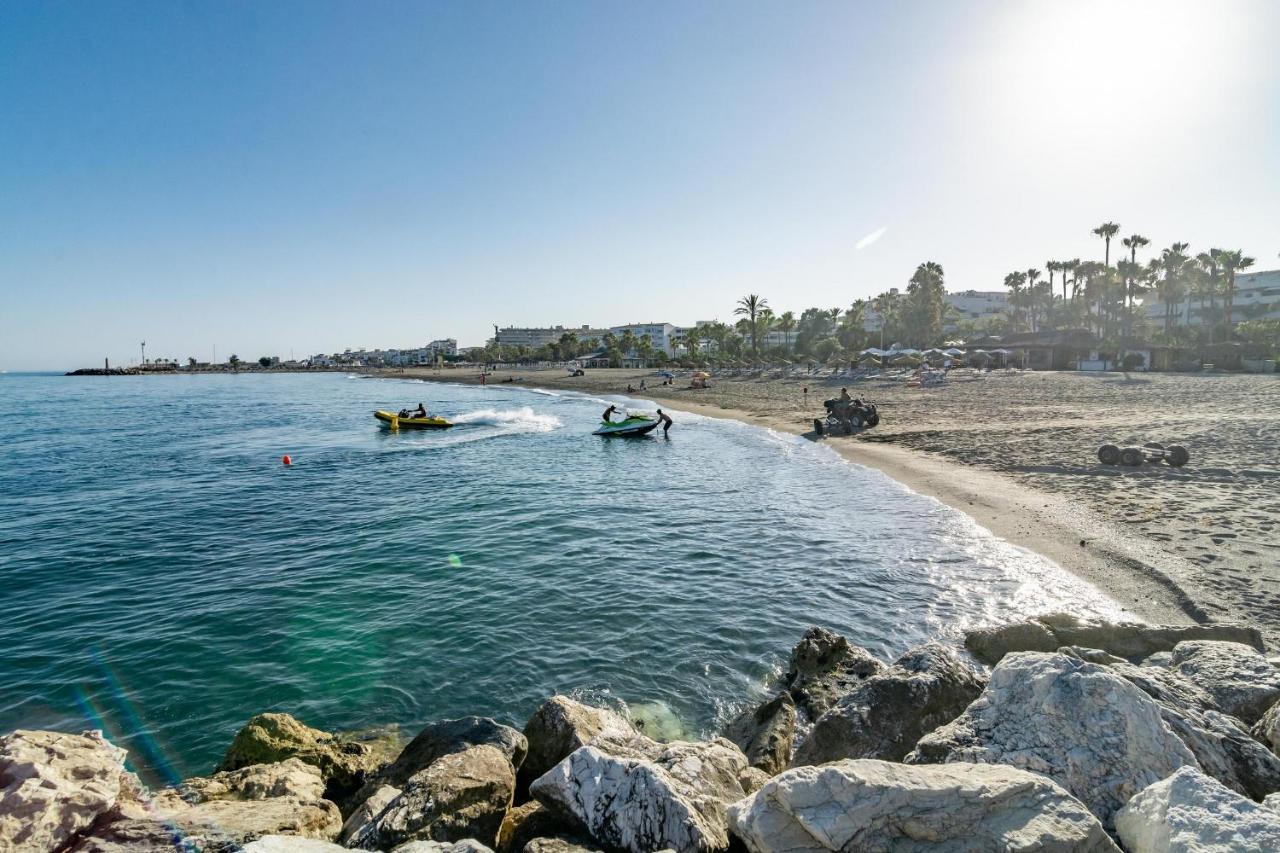 Pr45- Beach Front Apartment Puerto Banus 马尔韦利亚 外观 照片